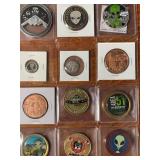 AREA 51 ALIEN UFO CHALLENGE COINS & MORE (405 B)