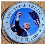 DONALD J. TRUMP ONE TROY OUNCE .999 SILVER (889 E)