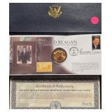 2005 RONALD REAGAN 1st DAY ISSUE STAMP/COIN (603)