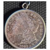HARRAHS CLUB - 1921 MORGAN SILVER DOLLAR (656 AD)