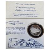 ONE TROY OUNCE SILVER LAS VEGAS COIN (924 P)