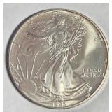 1993 - 1oz FINE SILVER AMERICAN EAGLE $1 (656 I)