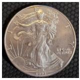1993 1oz FINE SILVER - AMERICAN EAGLE $1 (656 BR)