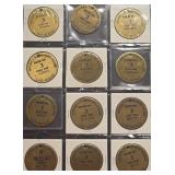 MUSTANG LAS VEGAS BROTHEL TOKENS (374 F)