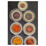 LOT OF 6 - CASINO $10 HOLOGRAM TOKENS (612 E)