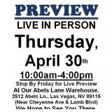 PREVIEW LIVE IN PERSON - Thursday, April 30th