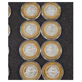 LOT OF 8 .999 FINE SILVER LIMITED EDITION $10 (A4)