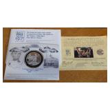 1 TROY OZ .999 FINE SILVER MEDALLION (924 G)