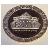 1.25 OZ .999 FINE SILVER - BALLYS CASINO (891 AD)