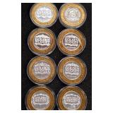 LOT OF 8 .999 FINE SILVER LIMITED EDITION $10 (A75