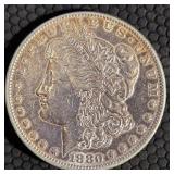 1880 "O"  MORGAN SILVER DOLLAR (656 AN)