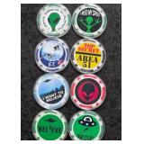 8 AREA 51 TOKENS (630)