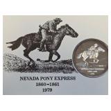 1 TROY OZ FINE SILVER - PONY EXPRESS (925 H)
