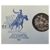 1 TROY OZ FINE SILVER - BUTCH CASSIDY (925 I)