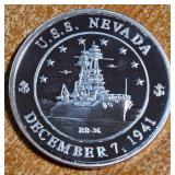 PEARL HARBOR - .999 SILVER 1 TROY OZ (889 X)