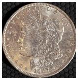 1887 MORGAN SILVER DOLLAR (656 AM)