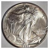 1990 - 1oz FINE SILVER AMERICAN EAGLE $1 (656 A)