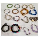 MIXED LOT OF COSTUME BRACELETS (F16)