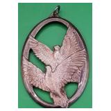 O - WALLACE STERLING SILVER PENDANT (J69)