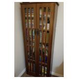 O - WOODEN BOOKCASE WITH BOOKS (L14)