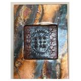 O - COPPER ART WORK 14"SQ