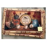 O - SIX PIECES WESTERN THEME FLOOR MATS (G122)