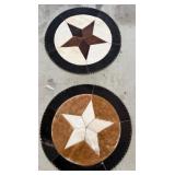 O - TWO ROUND RUGS 27"DIA EA (G121)