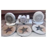 O - LOT OF GARDEN/ PATIO DECOR (Y18)