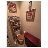 O - BATHROOM SHELF, CABINET, FRAMED ART (M52)