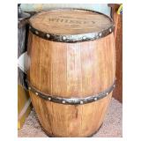 O - WHISKEY BARREL SIDE TABLE (K85)