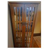 O - CD/DVD STORAGE CABINET WITH CONTENTS (L75)