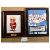 O - TWO FRAMED MEMENTOS (G26)