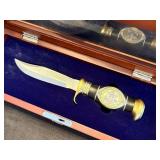 O - 12IN CUSTOM ENGRAVED KNIFE WITH BOX(K121)