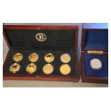 O - BRADFORD EXCHANGE US ARMY COIN SET, MEDALLION