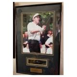 O - PHIL MICHELSON AUTOGRAPHED PHOTO/PLAQUE