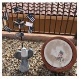 O - TWO PIECES GARDEN/ PATIO DECOR (Y45)