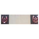 O - TWO PIECES HORSE SHOE WALL DECOR (Y2)