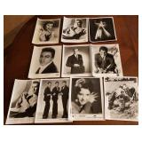 J - TEN VINTAGE CELEBRITY PHOTOS (L101)