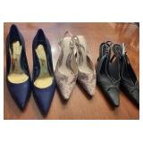 J - THREE PAIR WOMEN'S SHOES SIZE 7.5 (L115)