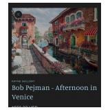 J - PEJMAN 'AFTERNOON IN VENICE' FRAMED ART (M9)