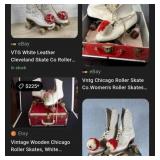 J - PAIR OF ROLLER SKATES WITH CASE SIZE 5.5 (L85)