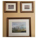 J - THREE PIECES FRAMED ART (R13)