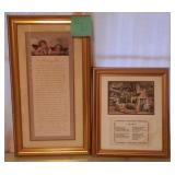 J - TWO PIECES FRAMED ART (M15)