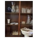 J - MIXED LOT OF VASES, PLATTERS, PITCHER (R54)