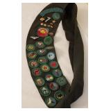 J - GIRL SCOUTS MERIT BADGE BANNER (L68)