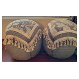 J - PAIR OF MATCHING OTTOMANS