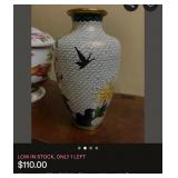 J - CHINESE CLOISONNE VASE (L32)