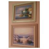 J - TWO PIECES FRAMED ART