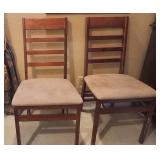 J - TWO MATCHING FOLDING CHAIRS (R48)