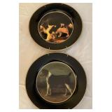 J - TWO COLLECTIBLE PLATES WITH HANGERS (L27)